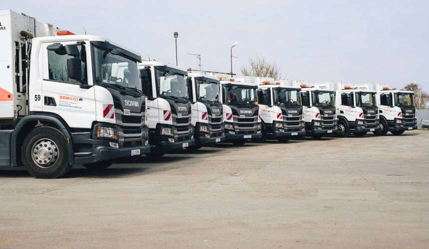 Kom-Eko S.A. zwiększa flotę śmieciarek Scania na CNG